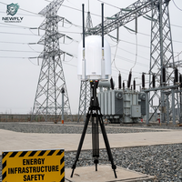 Detector de Drones de 10KM de Alcance DR200-A, Sistema Fijo de Defensa UAV de Banda Completa 70MHz-6GHz para Monitoreo del Espacio Aéreo de Aeropuertos