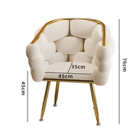 Home Stuhl Gold Luxus Günstige Nordic Modern Metall Stoff Sofa Sets Samt Flügel Warten Lounge Akzent Möbel Wohnzimmer Stühle