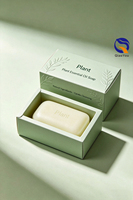 Caja de Jabón de Papel Texturizado con Logotipo en Relieve Personalizado, Empaque Personalizado para Jabón en Barra Natural y Orgánico, Envoltura de Regalo de Belleza
