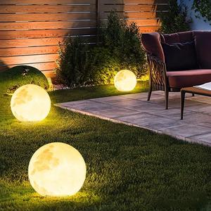 Lampada Solare LED a Forma di <span class=keywords><strong>Luna</strong></span> per Esterni, Impermeabile IP65, Creativa Sfera LED Grande a Forma di <span class=keywords><strong>Luna</strong></span>, Illuminazione da Giardino, Decorazione <span class=keywords><strong>Luna</strong></span> per Cortile - Product Image 5