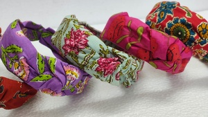 Bandas para el Cabello de Tela de Algodón Estampadas a Mano, Accesorios para el Cabello Suaves, Elegantes y Ecológicos para Mujeres y Niñas - Product Image 6