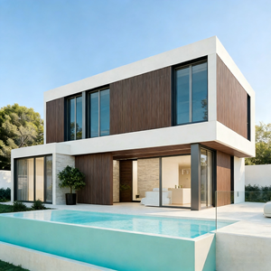 Nouvelle Conception <span class=keywords><strong>de</strong></span> Villa Préfabriquée en Acier Léger, Conforme aux Normes US, Bâtiment Temporaire Portable pour Chantier - Product Image 2