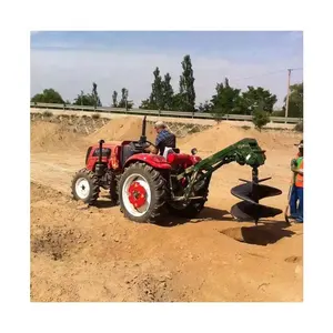 22KW dört tekerlekli traktör arka monte çukur sondaj makinesi araç monte ağaç dikme ağaçlandırma kazma ekipmanları