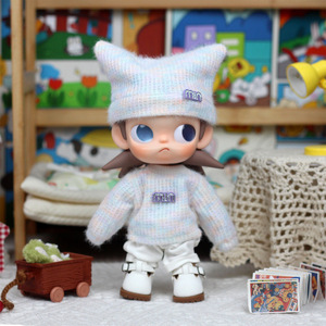 Zsiga 8/10 Scale <b>Doll</b> Warm Sweater And Hat Set For 20cm Posable <b>Doll</b> Clothes Accessory Unisex Youth Wear - Product Image 2