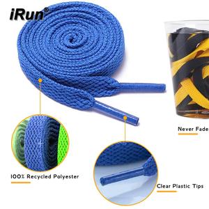IRun Design – lacets imprimés, ne se décolore jamais, Logo de marque personnalisé, lacets de baskets plats en Polyester, charme, Aglets en métal, boîte d'emballage - Product Image 3