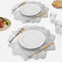Set de table texturé en forme de fleur, motif tournesol, accessoires créatifs pour la maison, set de table en PVC résistant à la chaleur, réutilisable, en plastique