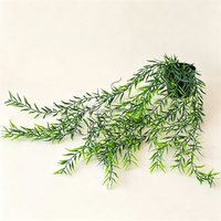 Guirlande de verdure artificielle suspendue L-593, assortiment de 9 brins, fausse feuille d'eucalyptus et de saule, pour décoration murale intérieure