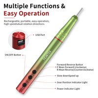 Machine à ongles électrique sans fil HOWYEA, faible bruit, kit de polissage et de ponçage pour gel acrylique, pour techniciennes en ongles et usage domestique.
