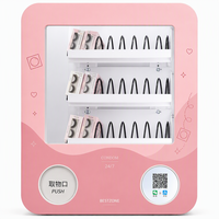 Mini distributeur mural de cils avec plusieurs options de paiement (carte/code QR) – Distributeur de snacks à vendre