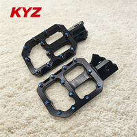 Repose-pieds Tuttio Soleil 01 CNC bleu brûlé avec kit d'installation, logo personnalisé au laser, pièces de mise à niveau pour moto électrique tout-terrain