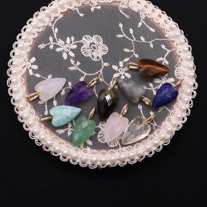 Gran oferta, colgante de anillo grande de ojo de Tigre, imagen en forma de corazón, piedra Natural, faceta, accesorios de joyería DIY, collar para mujer - Product Image 4