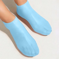 Chaussettes à talons en gel de silicone Gants de soins de la peau Protecteurs de pieds Anti Cracking Spa Sock