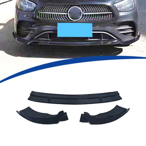 Lèvre avant et séparateur pour Mercedes-Benz Classe E W213 Sport Edition 2021-2023, 3 sections, noir brillant ABS - Product Image 1