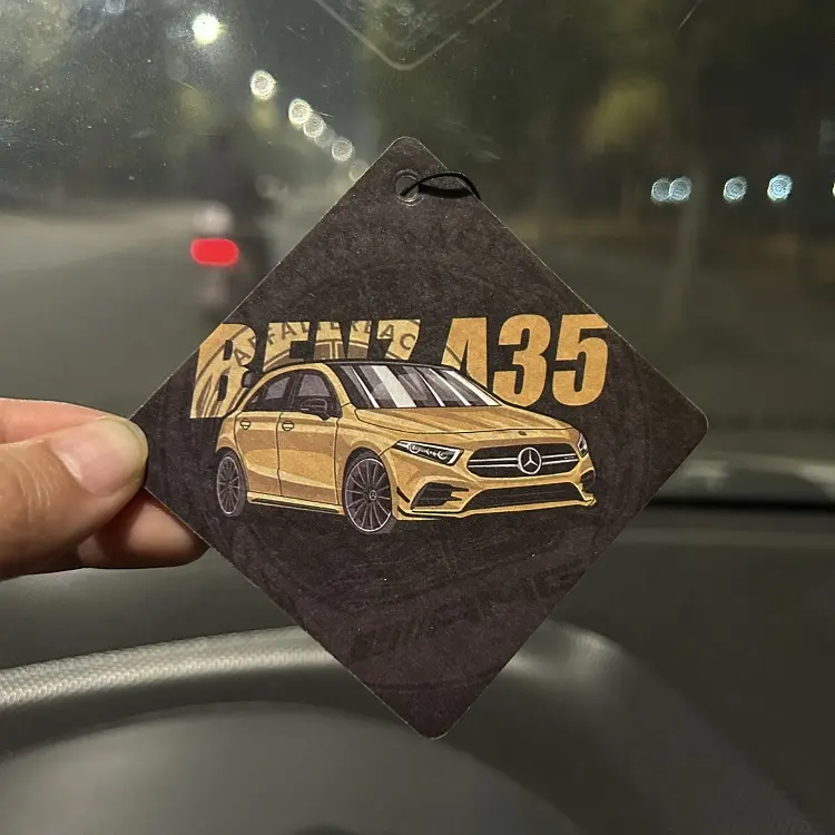 Pendurado ambientador do carro Faça Seu Próprio Desenho ambientador de papel diferentes aromas ambientador personalizado