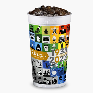 Tazas de bebida de cine Tazas de bebida fría 32OZ con tapa y pajita - Product Image 6