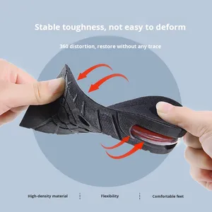 PU thể thao thoải mái lót Chiều cao tăng hấp thụ sốc vô hình đệm nửa Ba/bốn lớp nâng cao <span class=keywords><strong>pads</strong></span> của phụ nữ - Product Image 3