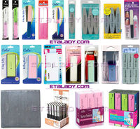 Outils de manucure très vendus, éponge à polir les ongles, bloc de ponçage, lime à ongles colorée