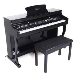Beisite B-82 Piano numérique électronique droit 88 touches à mécanisme marteau, 3 pédales, avec étui, son 'French Dream', fixation murale - Meilleure vente - Product Image 1