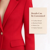 Blazer pour femme à manches longues et col en V, veste de costume formelle unie pour le bureau et les affaires, tenue professionnelle Sehe Fashion