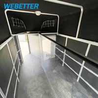 WEBETTER 4m Large Open Flaps EEC Valide Mobile Classic Horse Carriage Trailers à vendre