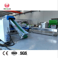 Ligne de granulation et de pelletisation à double extrusion pour films et emballages en PP, PE, PA, haute capacité, avec compacteur, certifiée CE