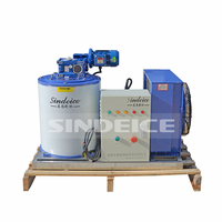 Machine à glace en flocons de 0,3 tonne, 300 kg, machines à glace d'eau douce commerciales, faible consommation d'énergie pour les supermarchés