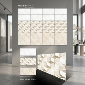 Vistaar Carreaux muraux en céramique numérique de qualité d'exportation de marque 300x600mm 30x60cm 12x24 brillant émaillé pas cher prix fabricant - Product Image 4