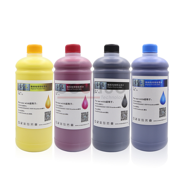 1000ML Color CMYK Garment Textile DTG Pigment Ink for Epson Dx5 Dx7 4720 5113 I3200 Xp600 Printhead Printer