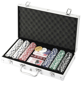 Ensemble de Poker de meilleure qualité, étui à jetons en aluminium avec <span class=keywords><strong>2022</strong></span> jetons et carte à jouer, nouveau Design 300 - Product Image 4