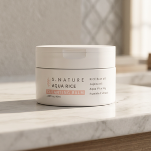 [S.NATURE] BAUME NETTOYANT AQUA RICE Nettoyage en profondeur pour les peaux sensibles 90ml pour femmes Tous types de peau Fabriqué en Corée - Product Image 6