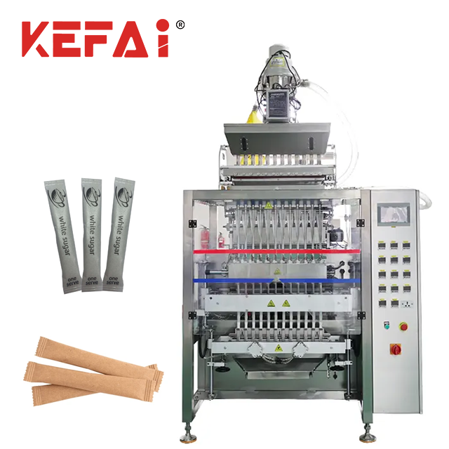 KEFAI High Efficiency Automatic Multi Lane Small Stick Sugar Sachet Packing Machine