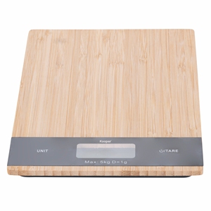 Balance de cuisine numérique en bambou 5 kg - Product Image 2