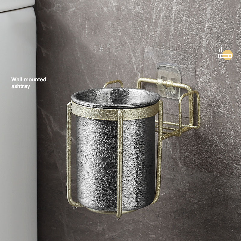 Stainless Steel Wall mounted Ashtray Creative
