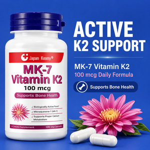ผู้ผลิตวิตามิน K2 แบบขายส่ง Shecome MK-7 อาหารเสริมบำรุงกระดูกและระบบเผาผลาญแคลเซียม 100 แคปซูลวิตามิน K2 MK-7 - Product Image 4