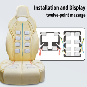 Système de <span class=keywords><strong>massage</strong></span> pour siège de voiture - <span class=keywords><strong>Massage</strong></span> pneumatique 12 points de qualité automobile 12V. <span class=keywords><strong>Massage</strong></span> puissant avec réglage de la force sur trois niveaux - Product Image 2