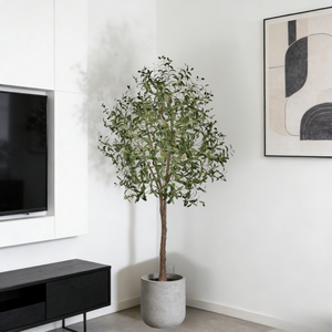 Arbre d'olivier artificiel 210 cm, durable, amovible, réaliste, de haute qualité, décor d'intérieur pour arbre de remise de diplôme - Product Image 3