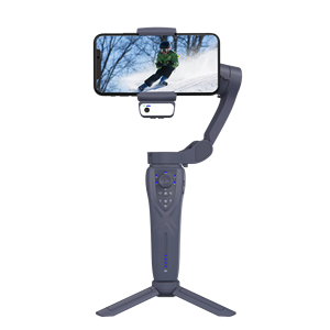 Estabilizador de <span class=keywords><strong>Gimbal</strong></span> de 3 Ejes F12 AI, Soporte Plegable para Teléfono Inteligente, Equipo 3D para Transmisión en Vivo, Luz de Relleno Práctica y Conveniente - Product Image 1