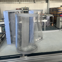 Rideau magnétique industriel en PVC pour la division de zones, barrière de contrôle d'accès robuste, bande transparente de 2 mm/3 mm