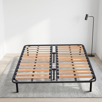 Sommier à lattes Super King Size anti-bruit, base plateforme robuste et durable pour grande villa, suite principale résidentielle