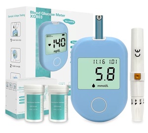 Vet ZY-BGM1 Safe-Accu Monitor gula darah glukosa Monitor Glucometro Glucometer pengukur glukosa darah 50 buah <span class=keywords><strong>strip</strong></span> tes diabetes - Product Image 6