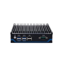 Intel J4125 Mini PC sin ventilador Dual DP 6 * USB DDR4 RAM Uso industrial Nuevo NUC con enchufes US CN EU JP