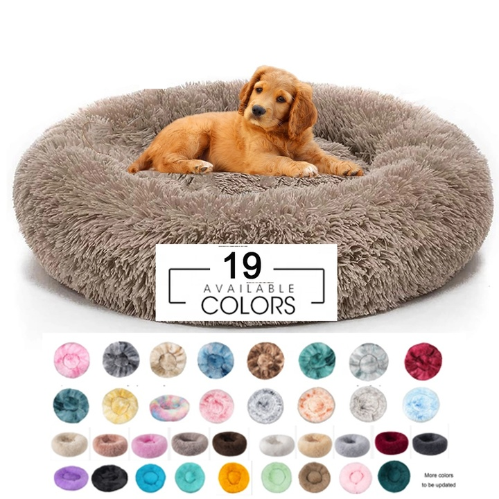 Suprimentos para animais de estimação de inverno cama de pelúcia confortável e luxuosa personalizada para dormir