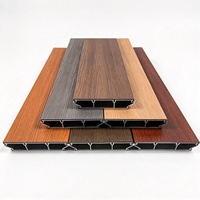 Système de terrasse en composite d'aluminium de haute qualité - Planches de terrasse imperméables à emboîtement pour balcon, jardin, sous-sol, salle de bain