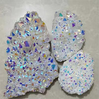 Hochwertiger Natürlicher Titan-Regenbogen-Engelsaura-Cluster Kristallquarz Mineralien zur Heilung Großhandel für Weihnachten Halloween