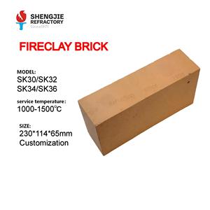 Briques réfractaires personnalisées SK34 SK32 pour <span class=keywords><strong>four</strong></span> <span class=keywords><strong>à</strong></span> <span class=keywords><strong>pizza</strong></span> extérieur 1420 ° Matériau <span class=keywords><strong>réfractaire</strong></span> <span class=keywords><strong>à</strong></span> faible conductivité thermique - Product Image 2