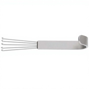 Retractor Anderson Bear Claw de 4-3/4" (12 cm) y 5 puntas para lifting facial, lifting de cejas coronales, instrumento de cirugía plástica para tejidos blandos de Vaslcare - Product Image 1