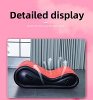 Chaise de yoga gonflable en forme de S - Canapé ergonomique pour étirements et soulagement du corps entier