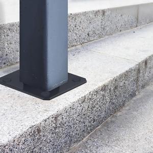 Support de poteau de clôture en métal de haute qualité, base de fixation pour poteau de clôture de jardin extérieur - Product Image 4