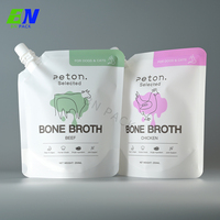 500ml 1L OEM échantillon personnalisé en plastique laminé feuille d'aluminium recharge emballage bec pochette pour soins de la peau masque capillaire shampooing