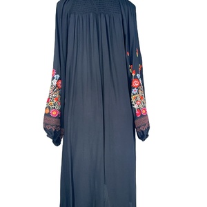 Nuevo Vestido Étnico Retro de Estilo Industrial con Bordado Floral, Falda Midi de Manga Larga para Mujer con Estampado Floral - Product Image 4